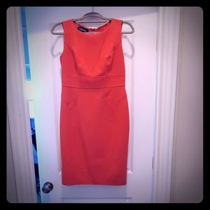 Beautiful Melon Fitted Dress